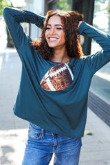 Game Day Forest Green Terry Top – Sporty & Chic, [Evelyns Fashion]