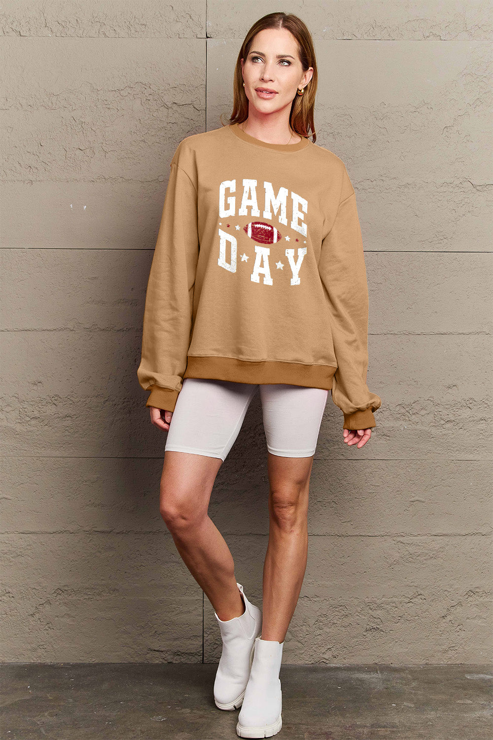 Simply Love Full Size GAME DAY Graphic Sweatshirt