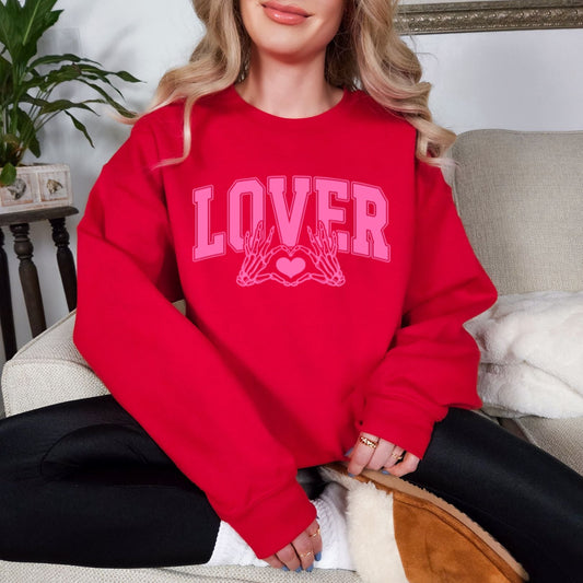 Celebrate Love: Lover Graphic Sweatshirt-Evelyns Fashion