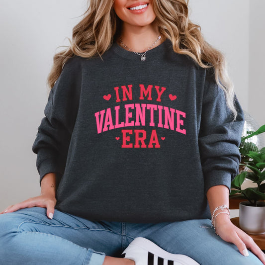 Celebrate Love in Style: Valentine Era Graphic Sweatshirt-Evelyns Fashion