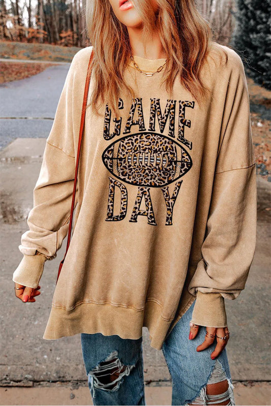 Cheer in Comfort: GAME DAY Graphic Sweatshirt-Evelyn's-Fashion