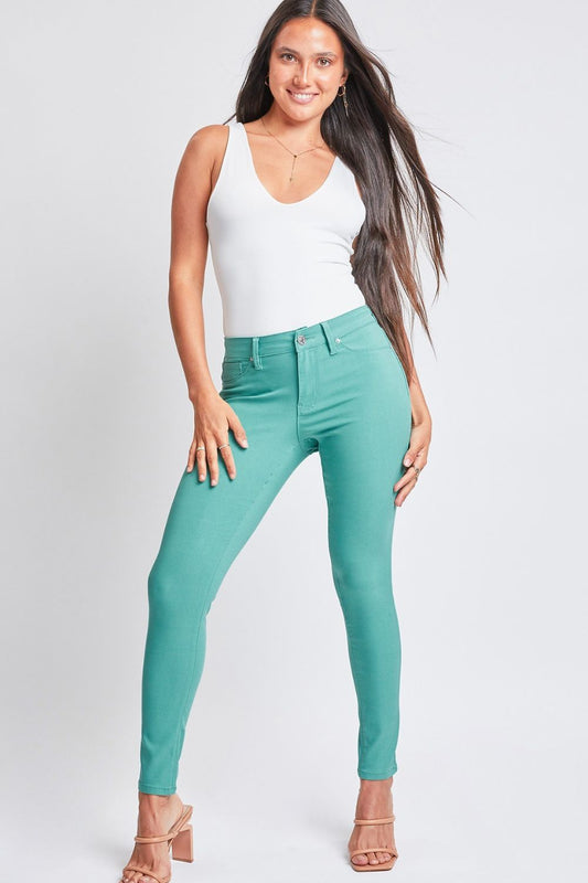 Effortless Comfort: Hyperstretch Mid-Rise Skinny Pants-Evelyns Fashion