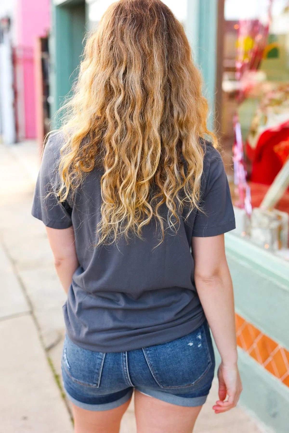 Weekend Ready "HOWDY" Cowboy Hat Graphic Tee-Evelyn's-Fashion