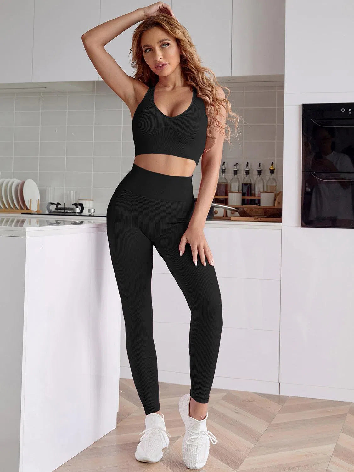 Sport Tank and Leggings Set – Comfortable & Stylish Activewear, [Evelyns Fashion]