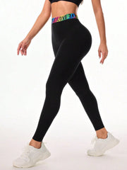 Printed High Waist Leggings – Stylish & Comfortable Activewear, [Evelyns Fashion]