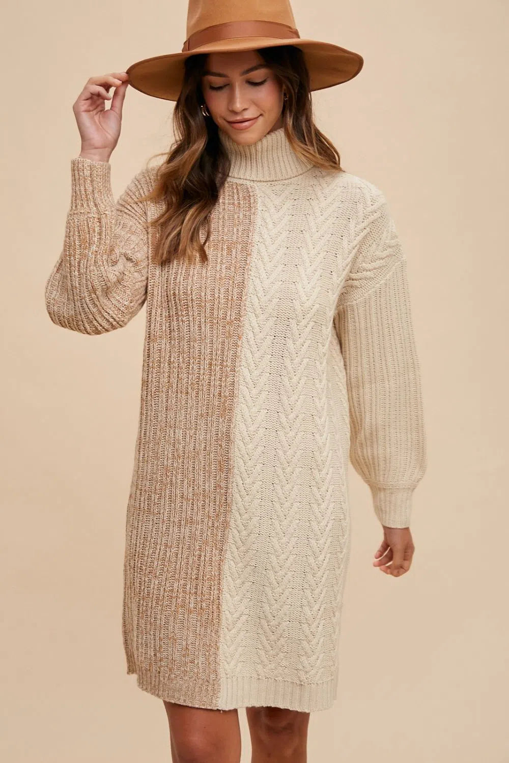 Annie's Turtleneck Sweater Dress – Timeless & Chic, [Evelyns Fashion]