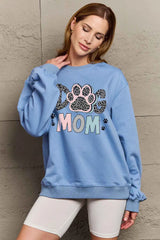 Simply Love "DOG MOM" Graphic Sweatshirt – Fun & Cozy, [Evelyns Fashion]