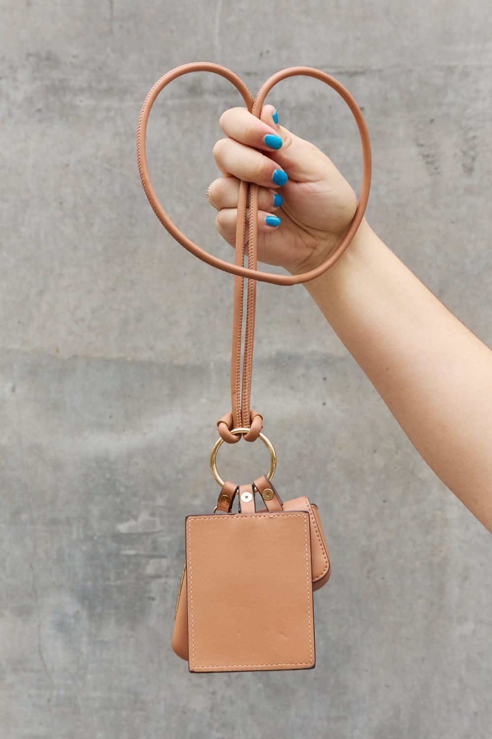 Eco-Friendly Style: Vegan Leather 3-Piece Lanyard Set-handbags-Trendsi-Evelyns Fashion