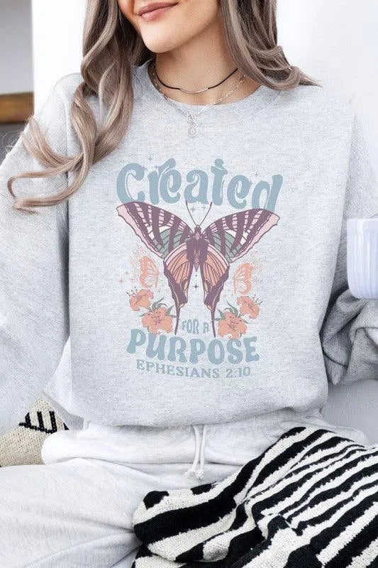 Christian Fleece Sweatshirt – Cozy & Inspiring Faith Apparel, [Evelyns Fashion]