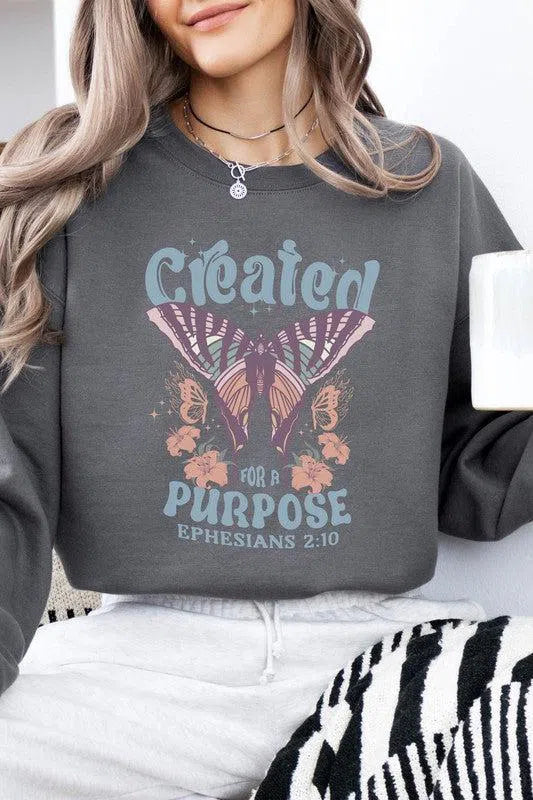 Christian Fleece Sweatshirt – Cozy & Inspiring Faith Apparel, [Evelyns Fashion]