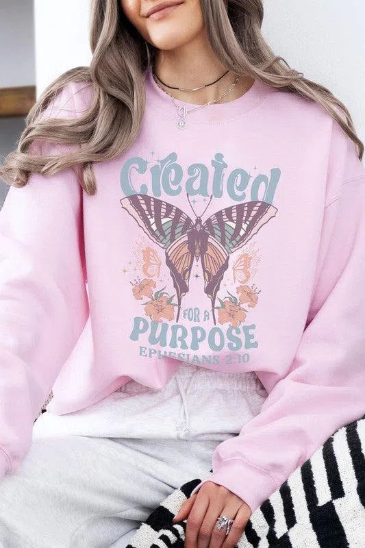 Christian Fleece Sweatshirt – Cozy & Inspiring Faith Apparel, [Evelyns Fashion]