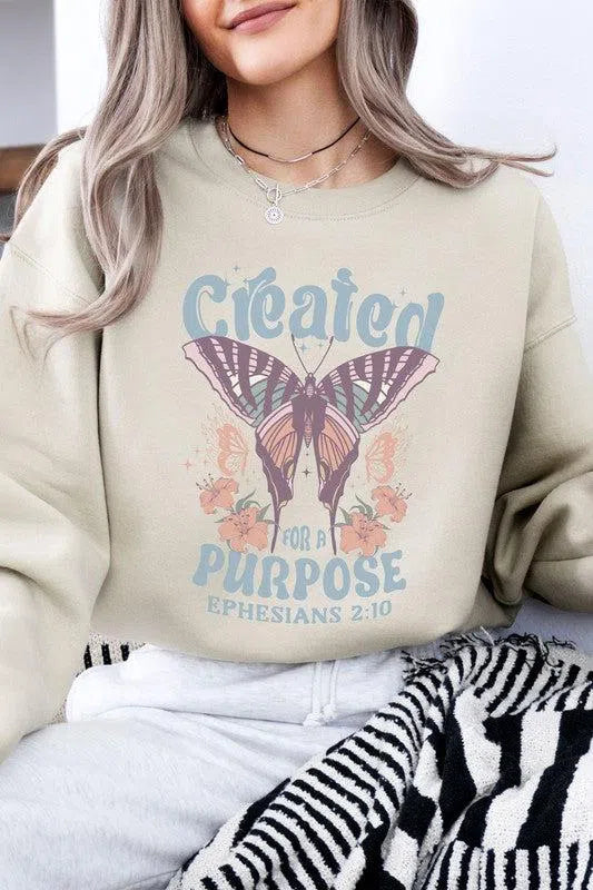 Christian Fleece Sweatshirt – Cozy & Inspiring Faith Apparel, [Evelyns Fashion]