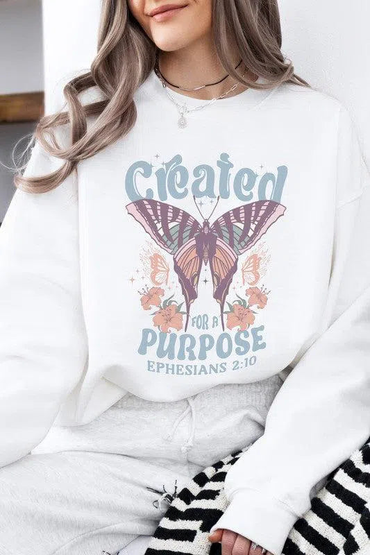 Christian Fleece Sweatshirt – Cozy & Inspiring Faith Apparel, [Evelyns Fashion]