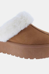 Weeboo Luxe Fur-Lined Snow Slippers | Chic Winter Warmth, [Evelyns Fashion]