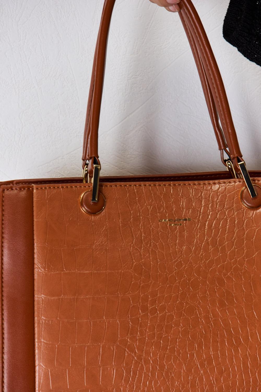 David Jones Leather Handbag – Timeless Elegance & Functionality, [Evelyns Fashion]