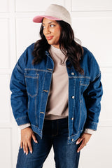 Have We Met Oversized Denim Jacket – Trendy & Versatile, [Evelyns Fashion]