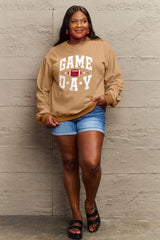 Simply Love "GAME DAY" Graphic Sweatshirt – Sporty & Stylish, [Evelyns Fashion]