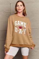 Simply Love "GAME DAY" Graphic Sweatshirt – Sporty & Stylish, [Evelyns Fashion]