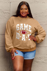 Simply Love "GAME DAY" Graphic Sweatshirt – Sporty & Stylish, [Evelyns Fashion]