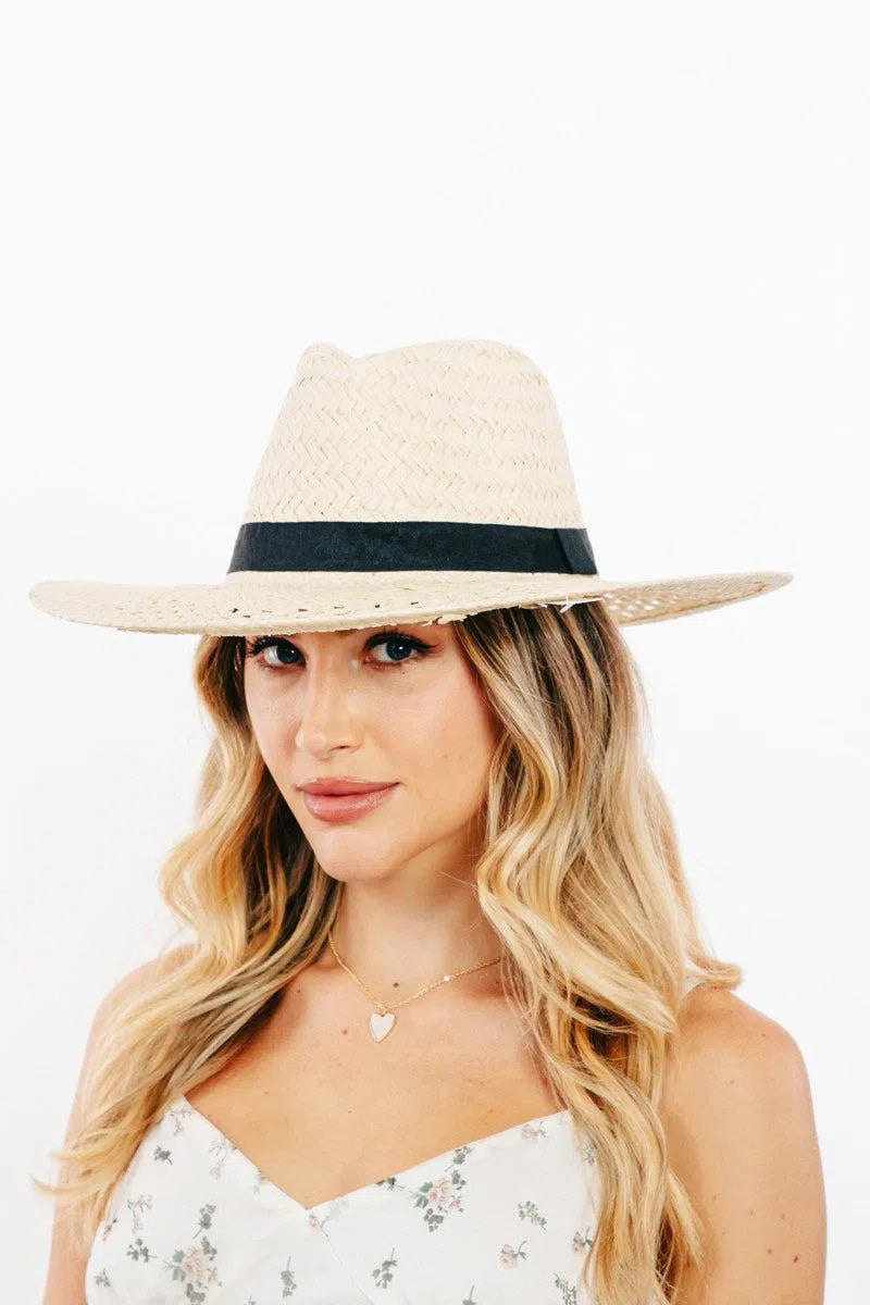 Straw Sun Hat – Timeless Elegance for Sunny Days, [Evelyns Fashion]