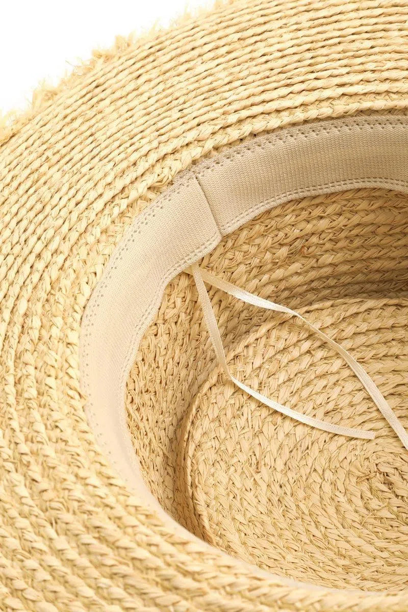 Straw Sun Hat – Timeless Elegance for Sunny Days, [Evelyns Fashion]