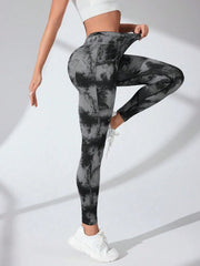 Tie-Dye Active Leggings – Stylish & Performance-Ready Activewear, [Evelyns Fashion]