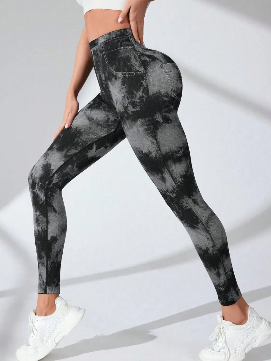 Tie-Dye Active Leggings – Stylish & Performance-Ready Activewear, [Evelyns Fashion]