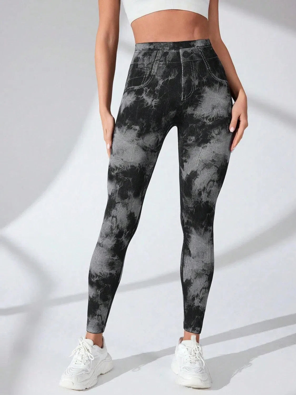 Tie-Dye Active Leggings – Stylish & Performance-Ready Activewear, [Evelyns Fashion]