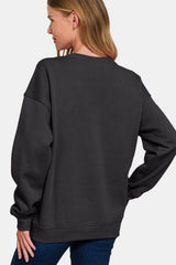 Zenana WEEKEND Sweatshirt – Relaxed & Trendy Style, [Evelyns Fashion]