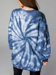 WEEKEND LOVER Tie-Dye Sweatshirt – Cozy & Fun Style, [Evelyns Fashion]