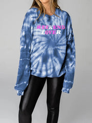 WEEKEND LOVER Tie-Dye Sweatshirt – Cozy & Fun Style, [Evelyns Fashion]